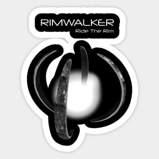 RIMWALKER - Ride The Rim - Logo - White Lettering Sticker